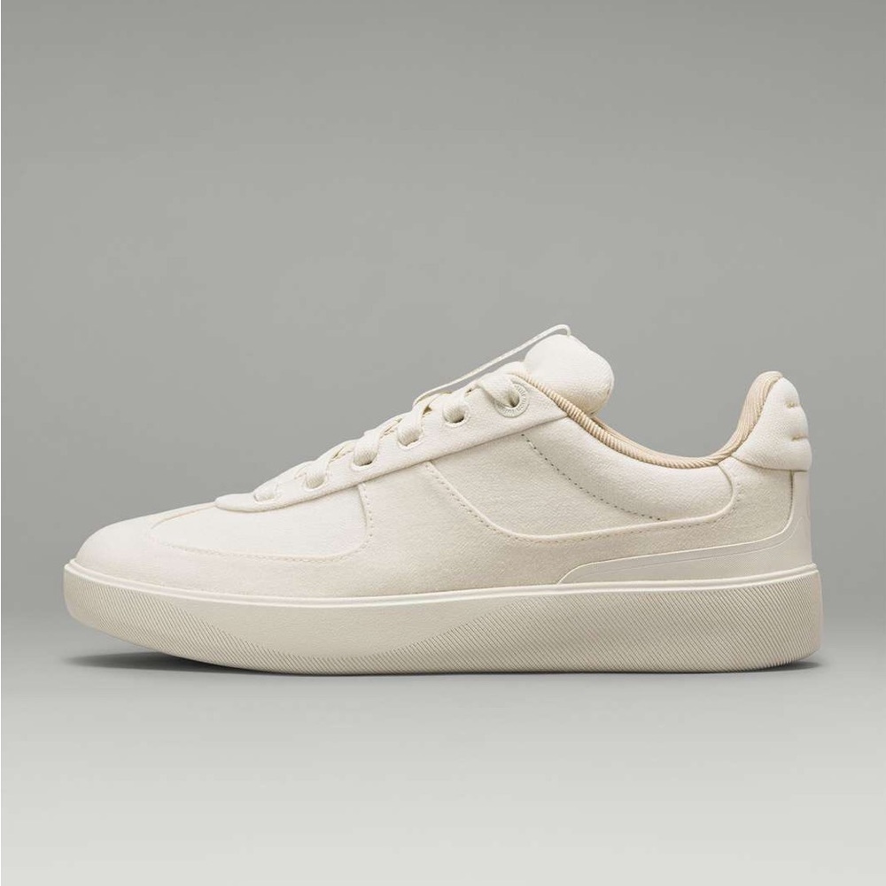 Lululemon Cream Cityverse Sneakers Size 9.5 Lace Up Casual Athletic Canvas